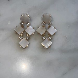 Kate Spade New York Gold Tone Dangling Post Back Earrings